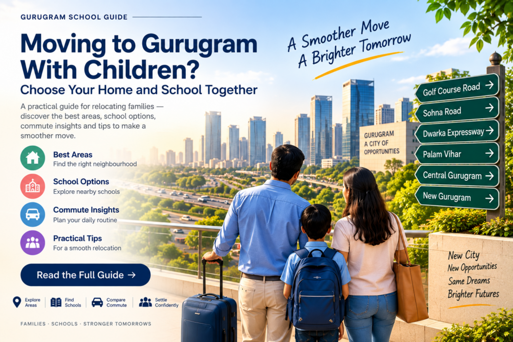 Moving to Gurugram With Children? Choose Your Home and School Together move to gurugram with child